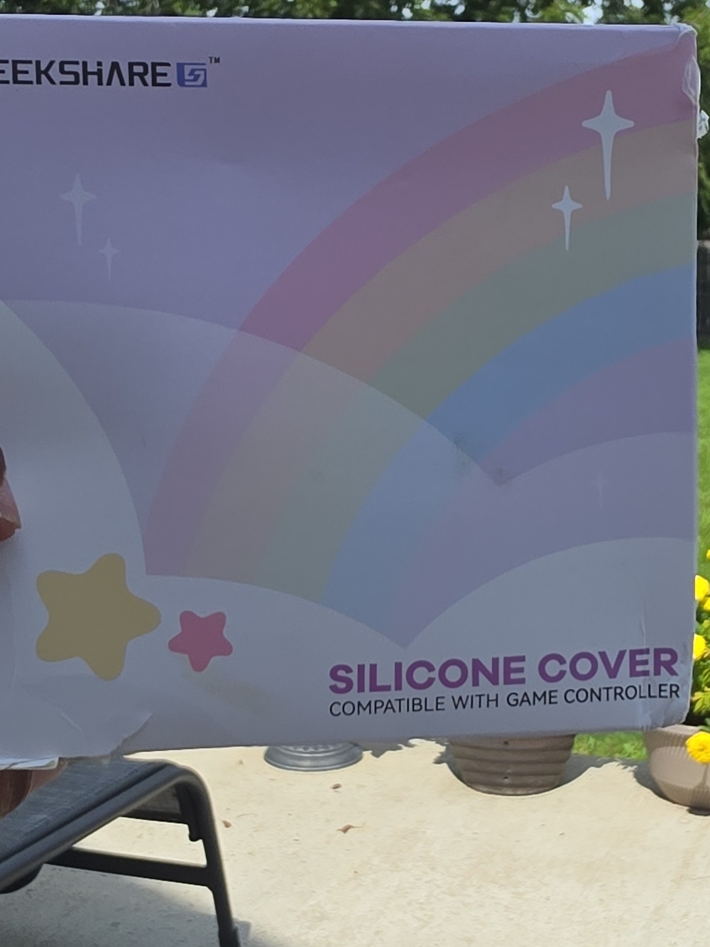 Amazon Kids Silicone Cover Rainbow Pastel Pink Purple Blue